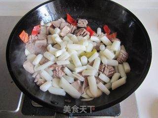 泡椒藕带爆腰花的做法步骤：7