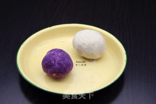 紫薯芋头丸子的做法步骤：3