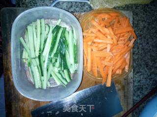 蛋清炒炒蔬菜的做法步骤：2