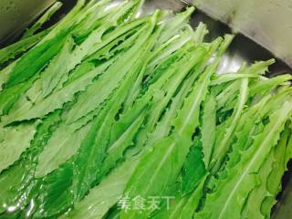 凉拌油麦菜的做法步骤：2