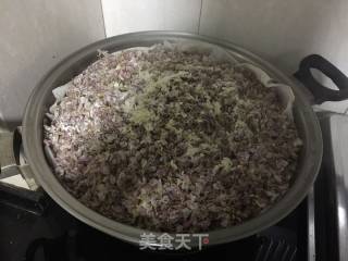＃春食野菜香＃粉蒸紫荆花的做法步骤：4