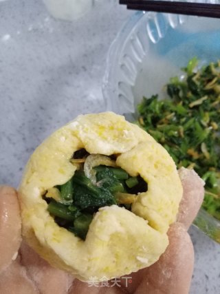棒子面野菜团子的做法步骤：11