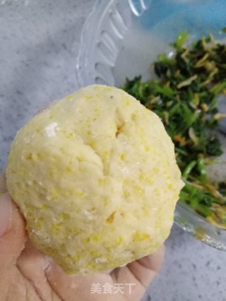 棒子面野菜团子的做法步骤：12