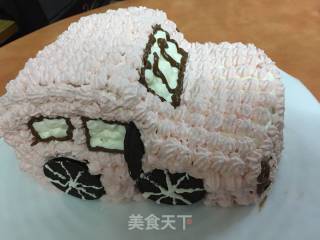 小汽车生日蛋糕的做法步骤：6