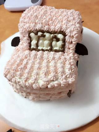 小汽车生日蛋糕的做法步骤：7