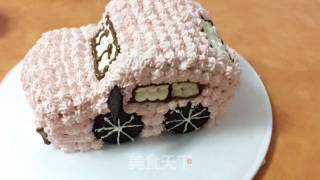 小汽车生日蛋糕的做法步骤：8