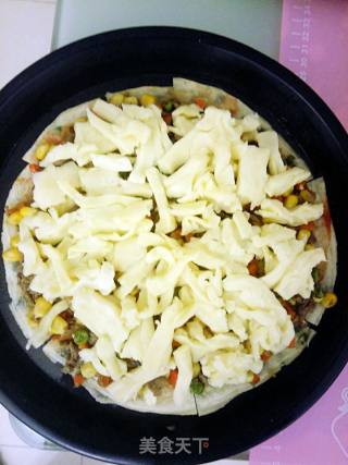 葱油饼饼底牛肉披萨的做法步骤：7