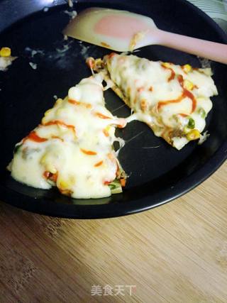 葱油饼饼底牛肉披萨的做法步骤：10