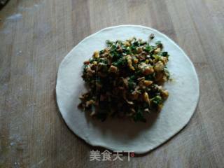 ＃春食野菜香＃奶香荠菜发面饼的做法步骤：11