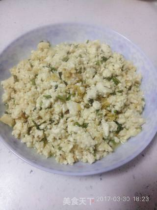 ＃春食野菜香＃香椿豆腐渣的做法步骤：9