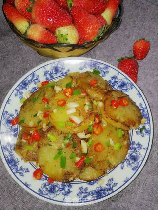椒盐土豆片的做法步骤：9
