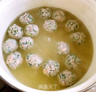 豉油野菜鲜虾丸的做法步骤：11