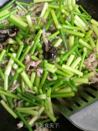 蒜苔肉丝的做法步骤：5