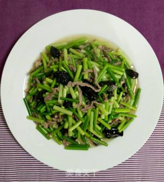 蒜苔肉丝的做法步骤：6