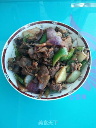 羊肉小炒的做法步骤：5