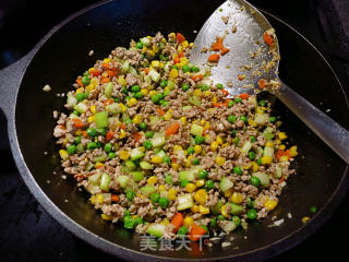 肉末蔬菜粒的做法步骤：6