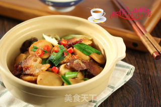 腊肉炒杏鲍菇的做法步骤：9