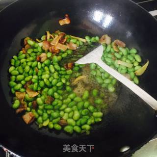 干煸毛豆的做法步骤：5