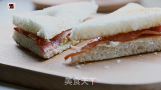快手早餐——牛油果培根三明治的做法步骤：18