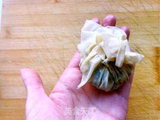 鸡汁荠菜石榴包的做法步骤：8