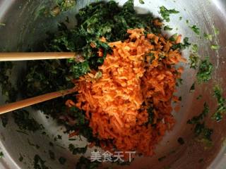 苜蓿胡萝卜肉饼的做法步骤：4