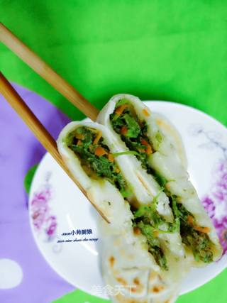 苜蓿胡萝卜肉饼的做法步骤：8