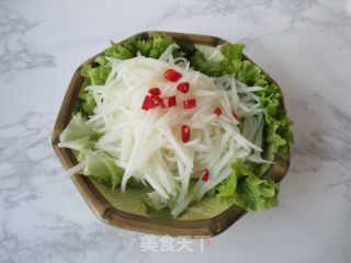 拌山药丝的做法步骤：8