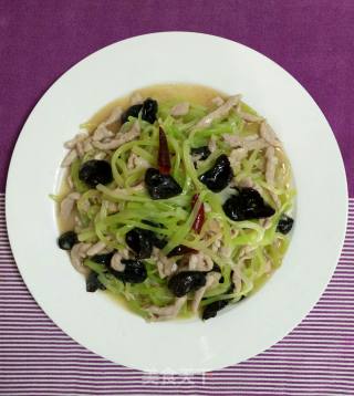 莴苣肉丝的做法步骤：9
