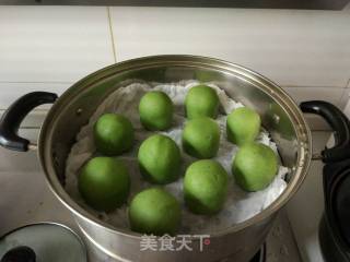 ＃春食野菜香＃麦苗青团的做法步骤：6