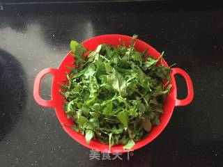香煎荠菜猪肉饼的做法步骤：3