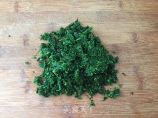 香煎荠菜猪肉饼的做法步骤：5