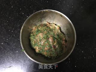 香煎荠菜猪肉饼的做法步骤：9