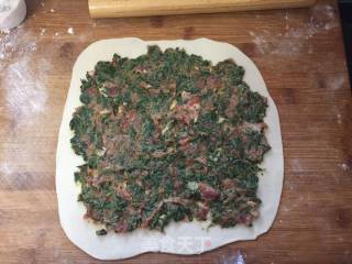 香煎荠菜猪肉饼的做法步骤：12