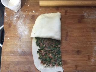 香煎荠菜猪肉饼的做法步骤：15