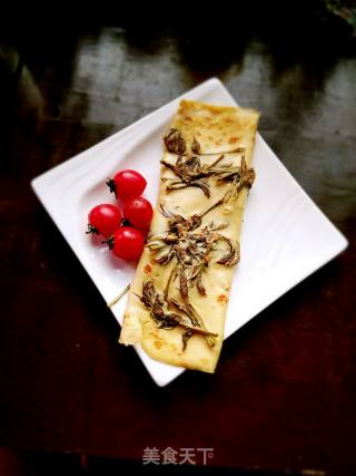 ＃春食野菜香＃煎香椿鸡蛋饼的做法步骤：15