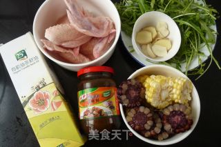 黑椒玉米烧鸡翅的做法步骤：1