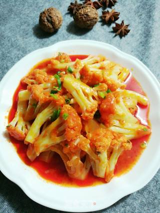 茄汁菜花的做法步骤：7