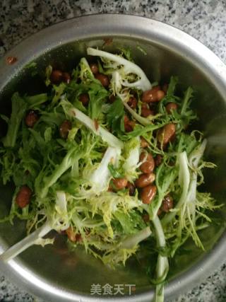 脆甜花生凉拌苦苣~花生拌苦苣的做法步骤：4