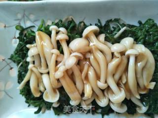 葱油荠菜白玉菇的做法步骤：4
