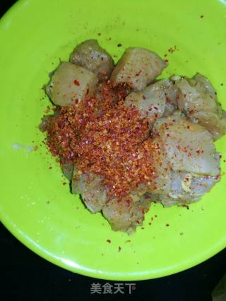 香辣鸡米花的做法步骤：3