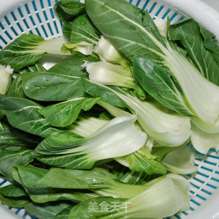 香菇上海青的做法步骤：2