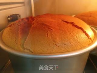 草莓戚风裸蛋糕（六寸）的做法步骤：1