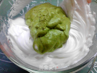 翡翠茼蒿蛋糕的做法步骤：10