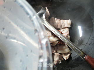 鲜素鸡烧五花肉的做法步骤：4