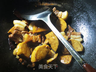 鲜素鸡烧五花肉的做法步骤：12
