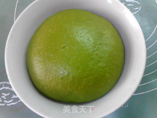 青翠茼蒿面包的做法步骤：5