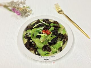 丝瓜炒木耳的做法步骤：10