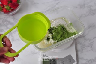 青汁草莓大福的做法步骤：4