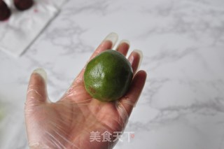 青汁草莓大福的做法步骤：15
