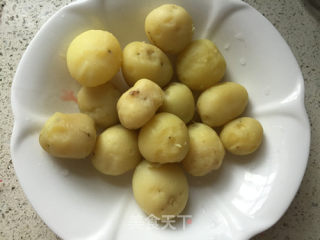 香煎椒盐小土豆的做法步骤：3